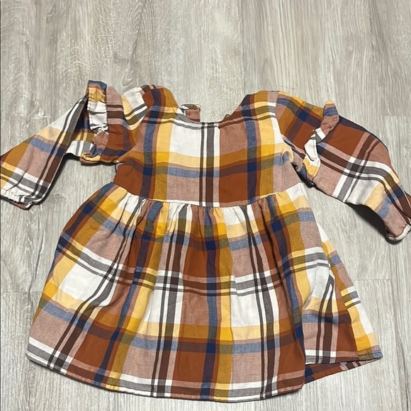 Plaid Long Sleeve Dress for Kids - Picture 1 of 1